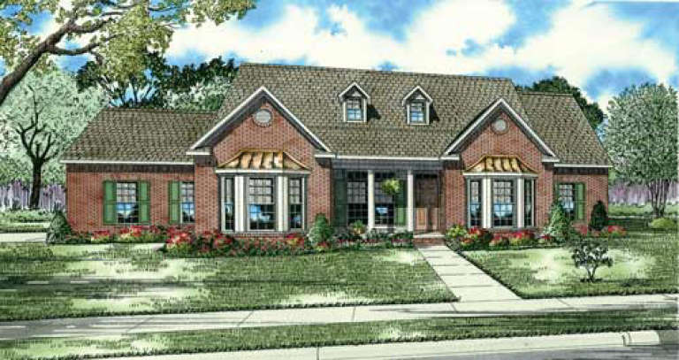 Ranch House Plan #110-00044 Elevation Photo