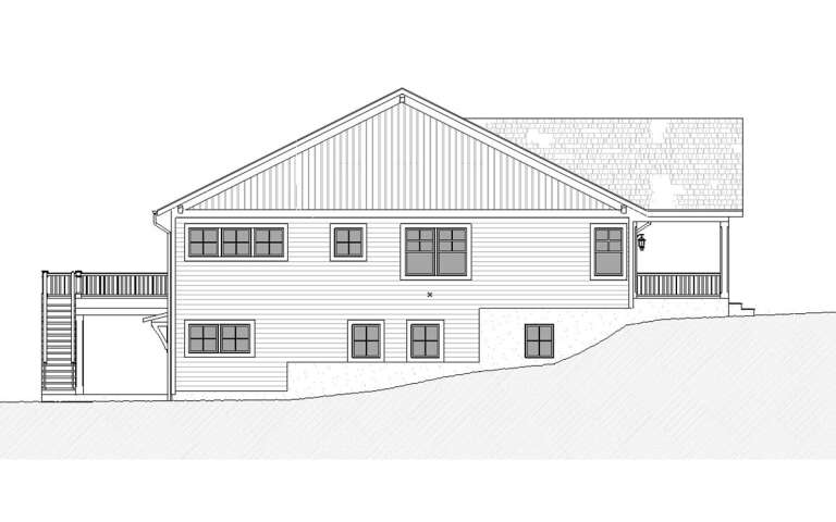 Modern Farmhouse House Plan #1637-00162 Elevation Photo