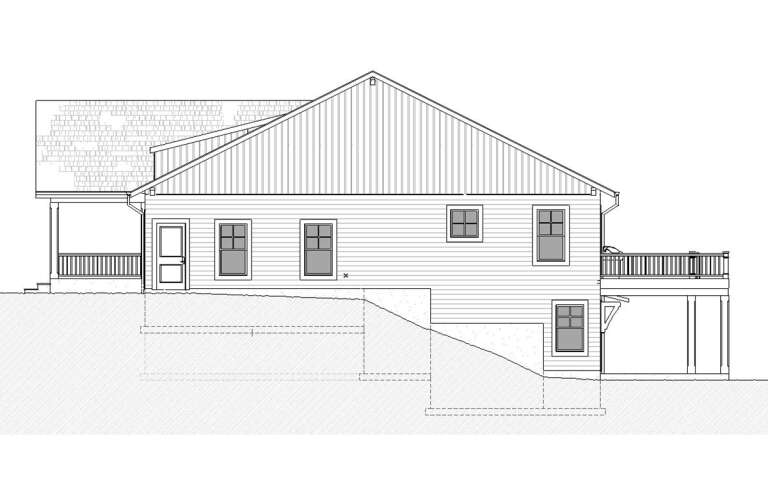 Modern Farmhouse House Plan #1637-00162 Elevation Photo