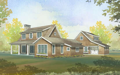 Farmhouse House Plan #1637-00163 Elevation Photo