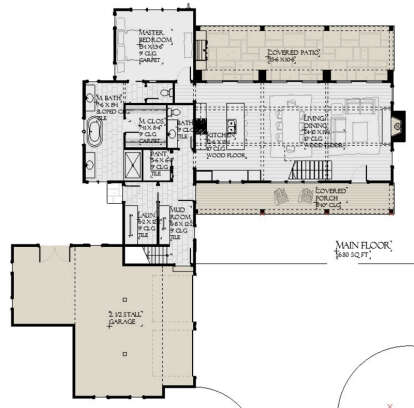 Main Floor  for House Plan #1637-00163