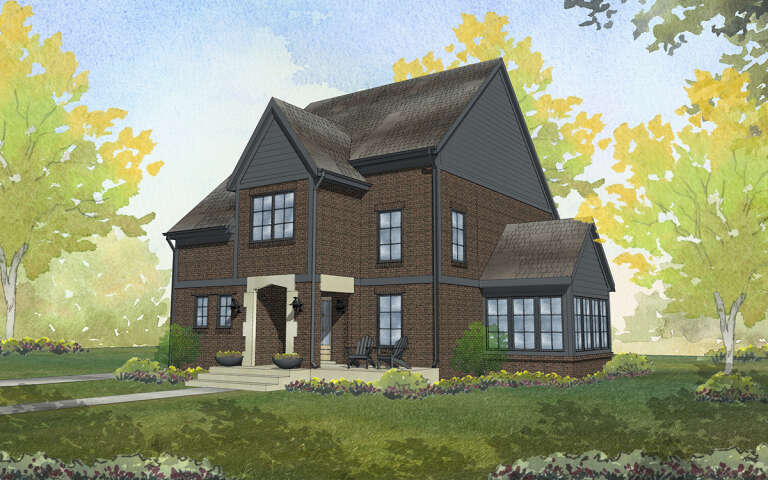 House Plan House Plan #28955 Angled Front Elevation