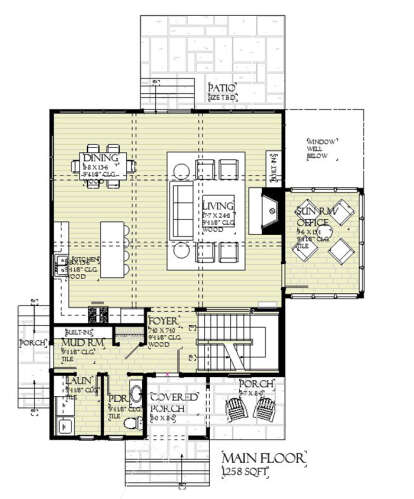 Main Floor  for House Plan #1637-00165