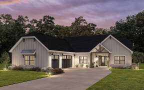 Modern Farmhouse House Plan #1462-00061 Elevation Photo