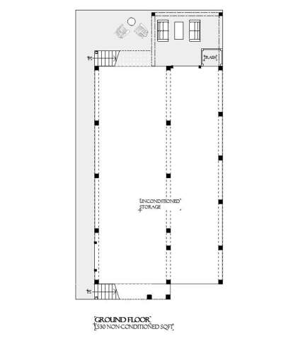 Lower Floor for House Plan #1637-00166