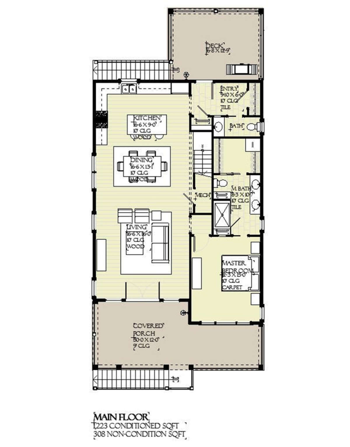 Main Floor for House Plan #1637-00166