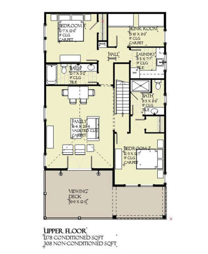 Second Floor for House Plan #1637-00166