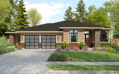 Ranch House Plan #2559-00972 Elevation Photo