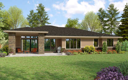 Ranch House Plan #2559-00972 Elevation Photo