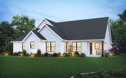 Modern Farmhouse House Plan #2559-00973 Elevation Photo