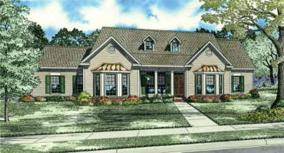 3 Bed, 2 Bath, 2636 Square Foot House Plan - #110-00045