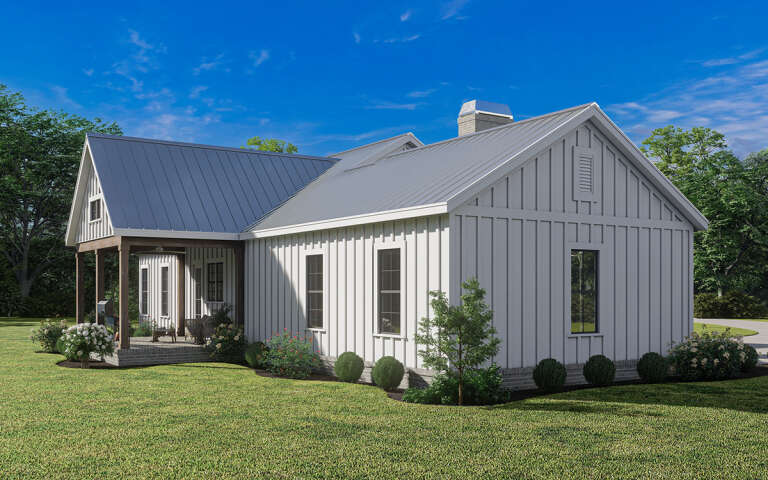 Modern Farmhouse House Plan #009-00343 Elevation Photo