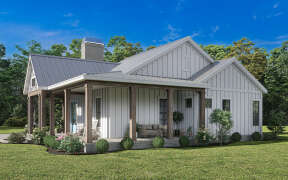 Modern Farmhouse House Plan #009-00343 Elevation Photo