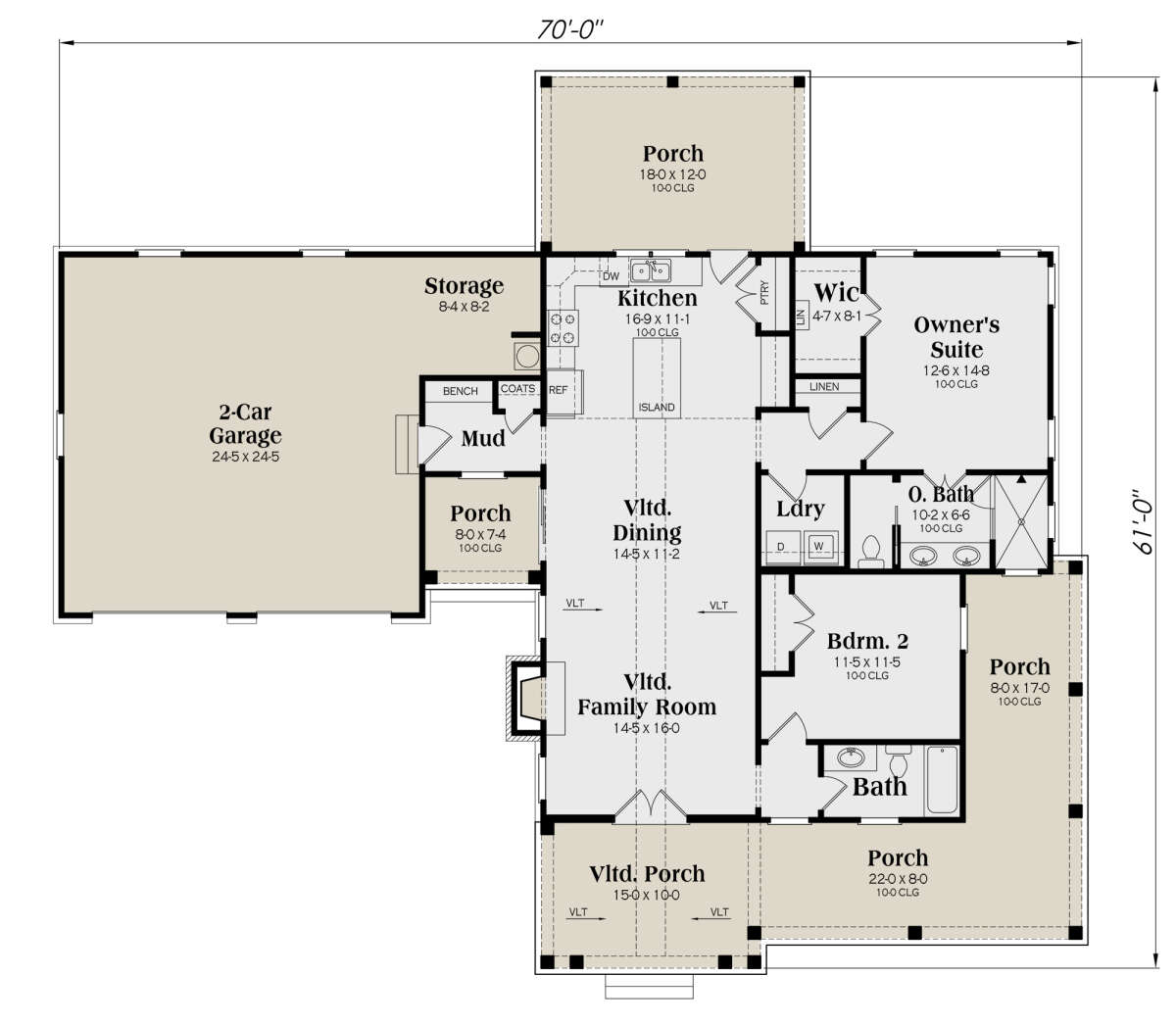 Main Floor  for House Plan #009-00343