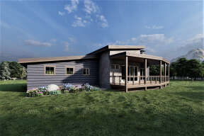 Modern House Plan #6422-00089 Elevation Photo