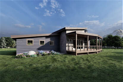 Modern House Plan #6422-00089 Elevation Photo