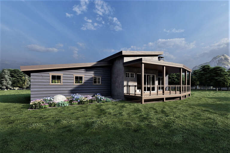 Modern House Plan #6422-00089 Elevation Photo