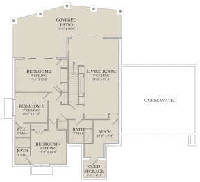 Optional Walkout Basement for House Plan #6422-00089