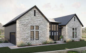 Modern Transitional House Plan #963-00767 Elevation Photo