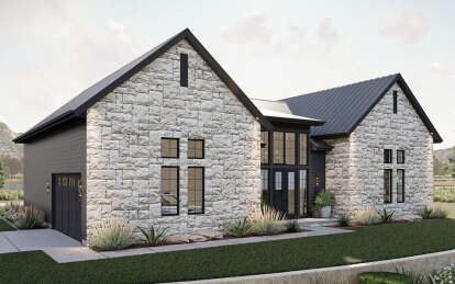 Modern Transitional House Plan #963-00767 Elevation Photo