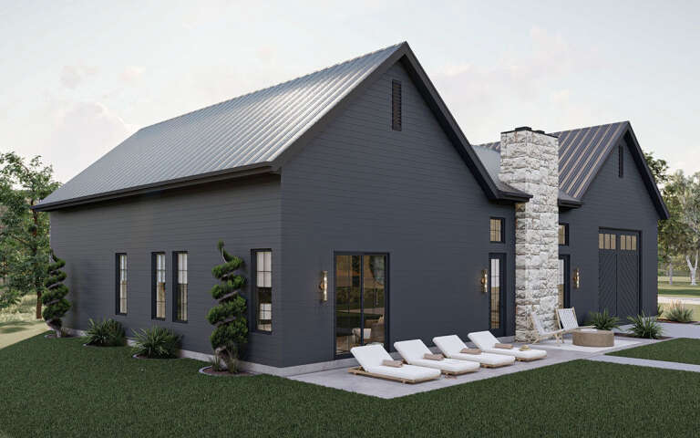 Modern Transitional House Plan #963-00767 Elevation Photo
