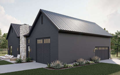 Modern Transitional House Plan #963-00767 Elevation Photo