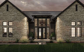 Modern Transitional House Plan #963-00767 Elevation Photo