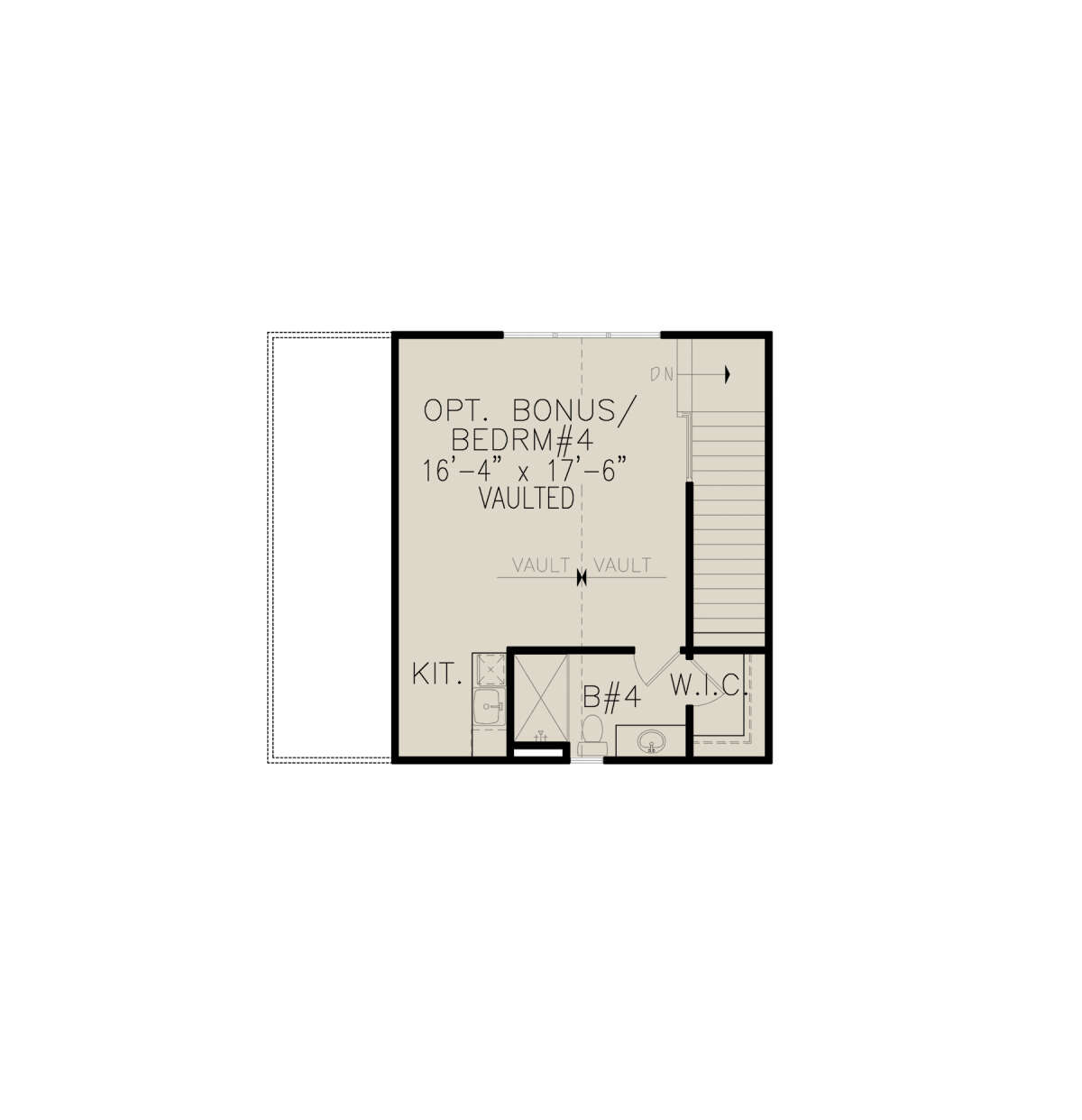 Optional Second Floor for House Plan #699-00366