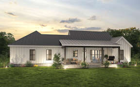 Modern Farmhouse House Plan #009-00345 Elevation Photo