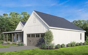 Modern Farmhouse House Plan #009-00345 Elevation Photo