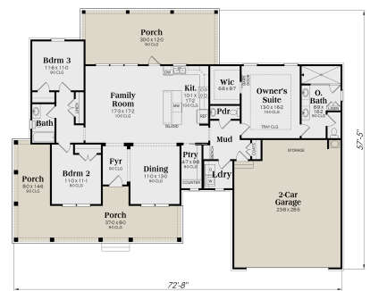 Main Floor  for House Plan #009-00345