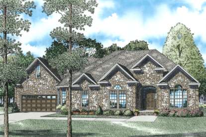 Ranch House Plan #110-00046 Elevation Photo