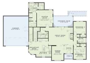 Floorplan 1 for House Plan #110-00046