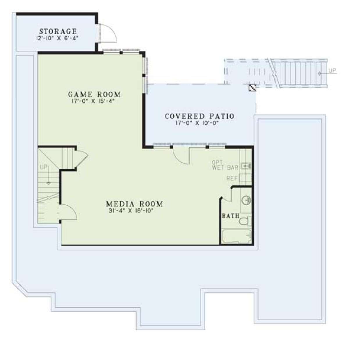 Basement for House Plan #110-00046