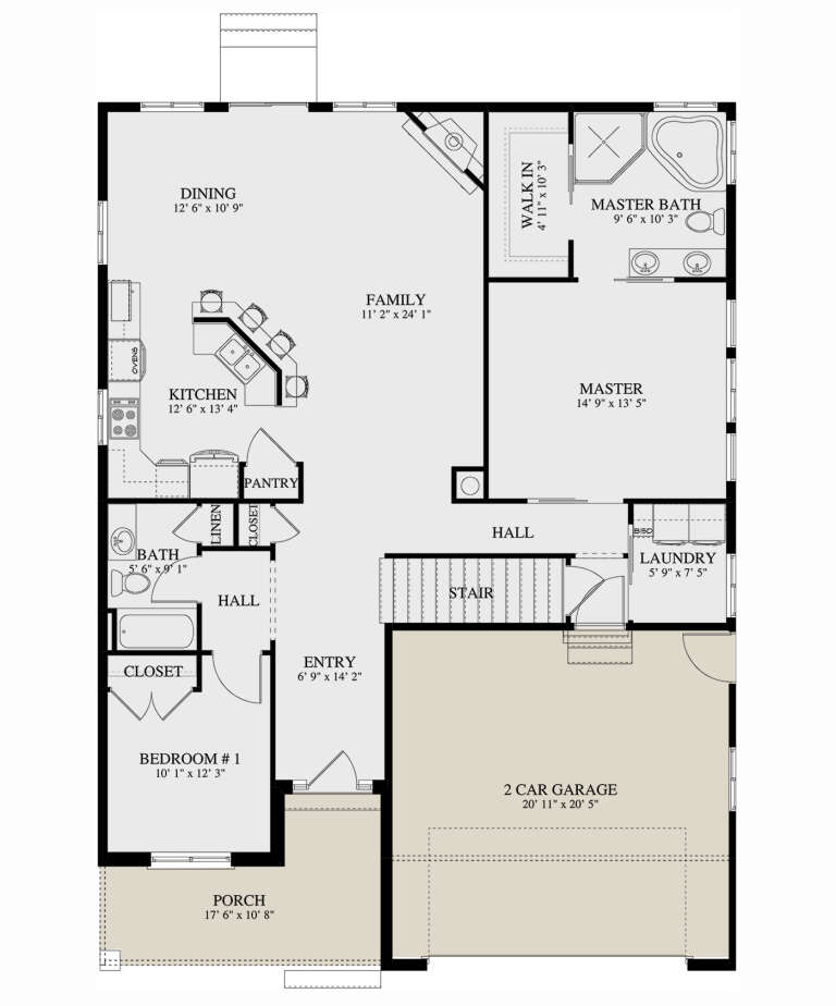 House Plan House Plan #28970 Drawing 1