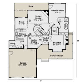 Main Floor  for House Plan #035-01056