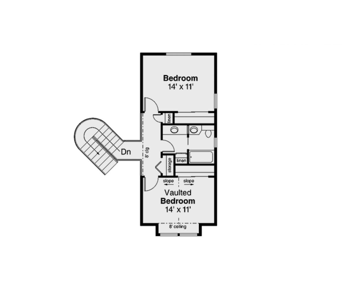 Second Floor for House Plan #035-01056