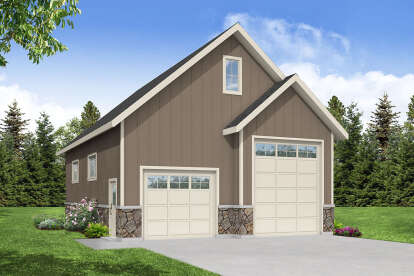 Craftsman House Plan #035-01057 Elevation Photo