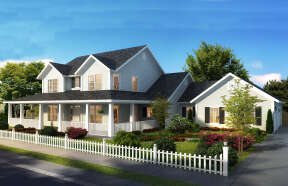 Farmhouse House Plan #4848-00370 Elevation Photo