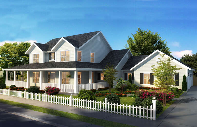 Farmhouse House Plan #4848-00370 Elevation Photo