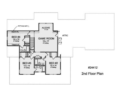 Second Floor for House Plan #4848-00370