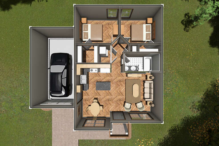 House Plan House Plan #28981 Drawing 2