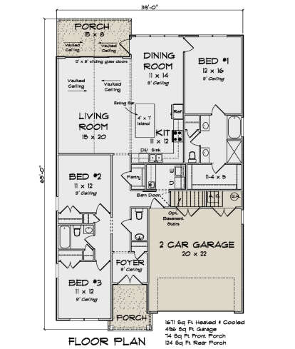 House Plan House Plan #28982 Drawing 1