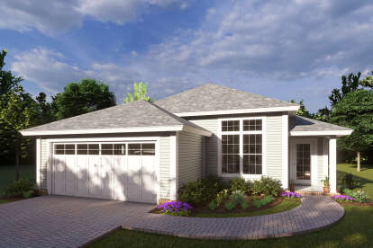 House Plan House Plan #28984 Angled Front Elevation