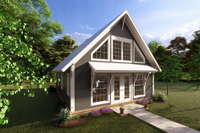 House Plan House Plan #28988 Angled Front Elevation