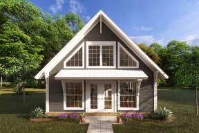 Cabin House Plan #4848-00381 Elevation Photo