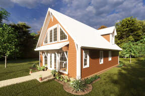 Cabin House Plan #4848-00382 Elevation Photo