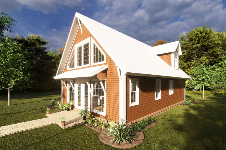 Cabin House Plan #4848-00382 Elevation Photo
