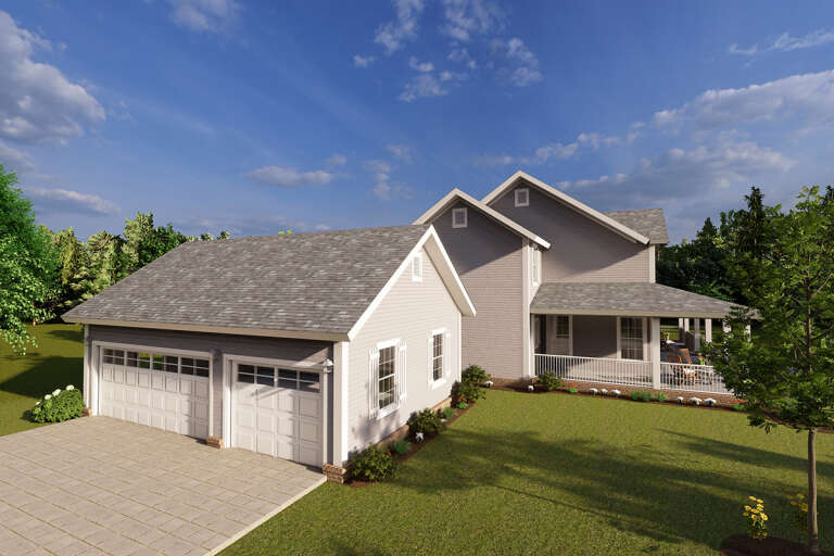 Farmhouse House Plan #4848-00383 Elevation Photo