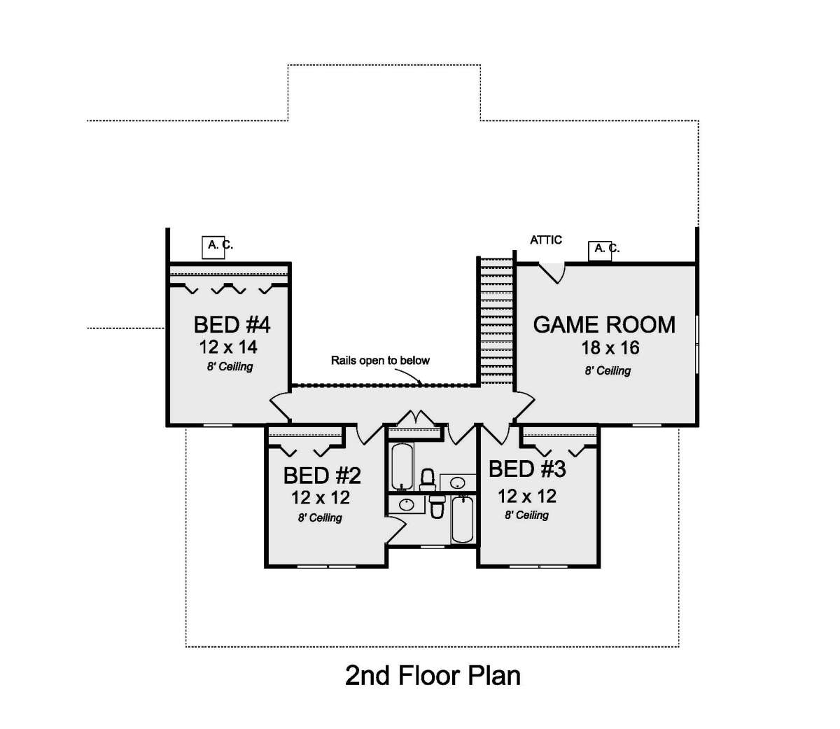 Second Floor for House Plan #4848-00383